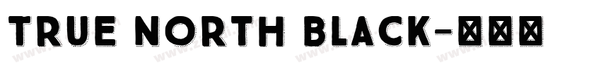 True North Black字体转换
